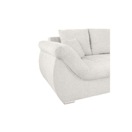 Chaise longue com cama e arca EDEN dereita 4 lugares branco