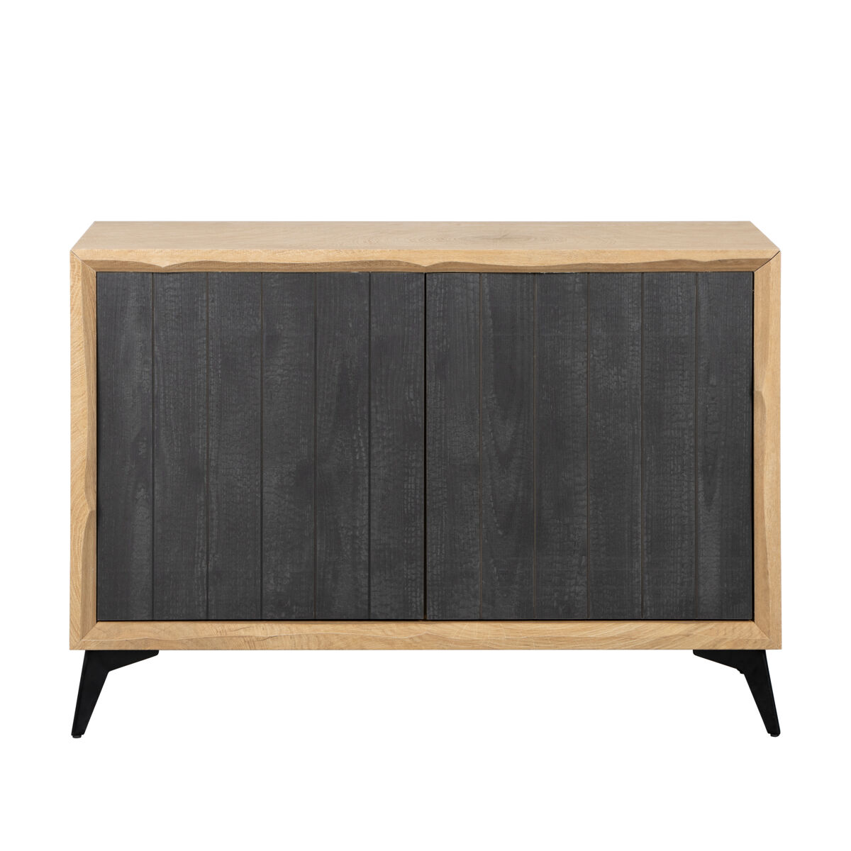 Aparador COCONUT color roble y negro