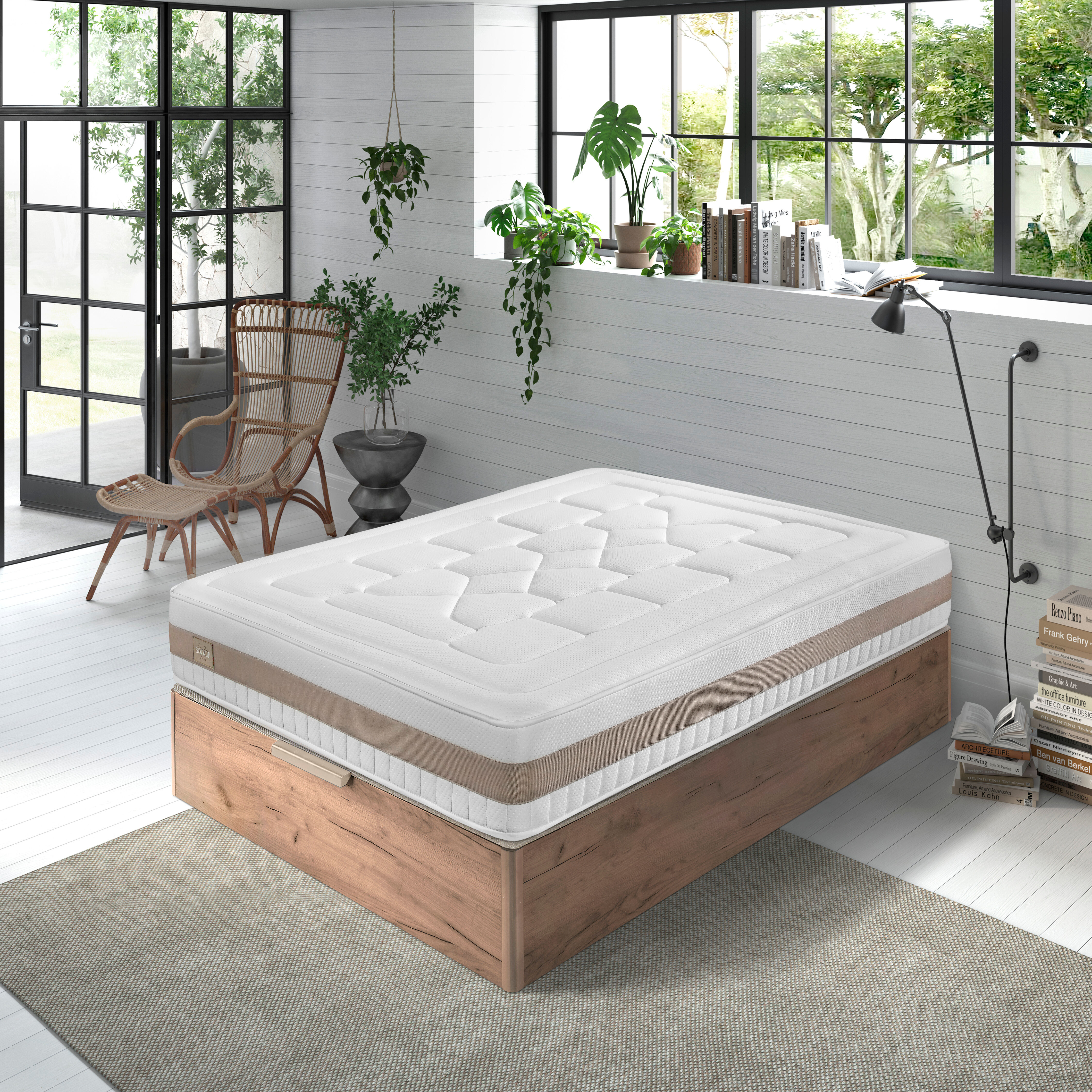 Colchón de espuma 135x190cm BOOGIE VISCOLATEX HILDING