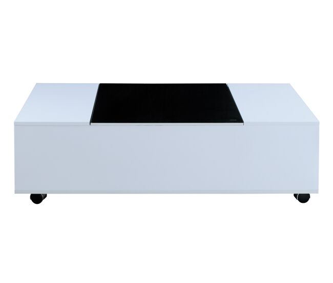 Mesa de centro elevable blanco SAM