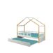 Cama nido WOOD madera maciza 90x190cm blanco natural Cama nido WOOD madera maciza 90x190cm blanco natural Blanco/ Madera