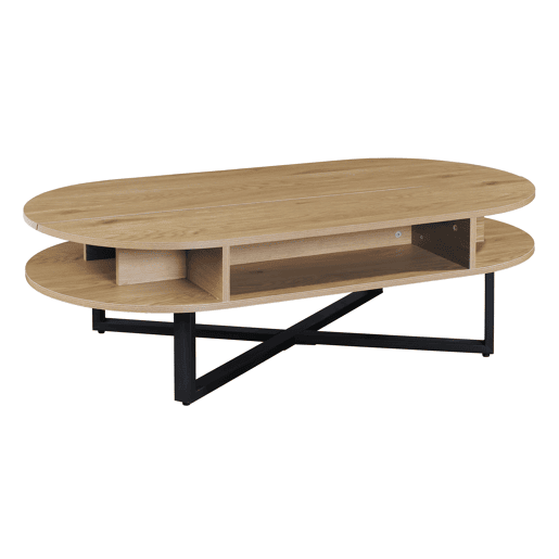 Mesa de centro elevável cor carvalho LIA Mesa de centro elevável cor carvalho LIA