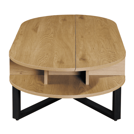 Mesa de centro elevável cor carvalho LIA Mesa de centro elevável cor carvalho LIA