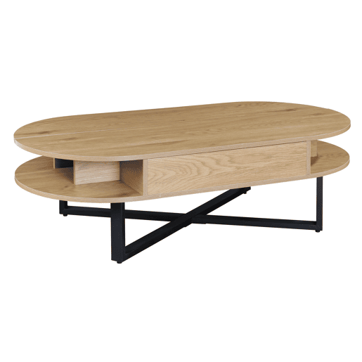 Mesa de centro elevável cor carvalho LIA Mesa de centro elevável cor carvalho LIA