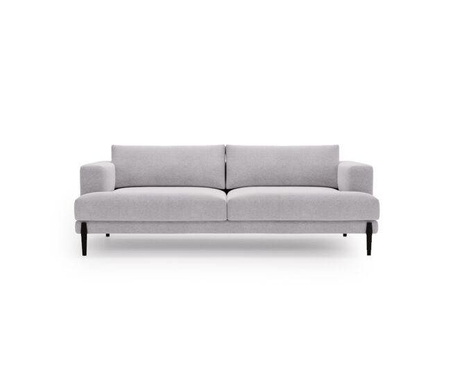 Sofá 3 plazas fijo deluxe color gris