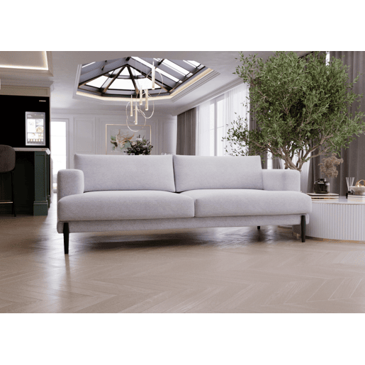 Sofá 3 lugares fixo DELUXE cor cinza Sofá 3 lugares fixo DELUXE cor cinza