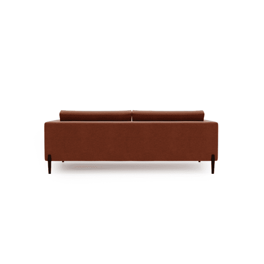 Sofá 3 lugares fixo DELUXE cor terracota