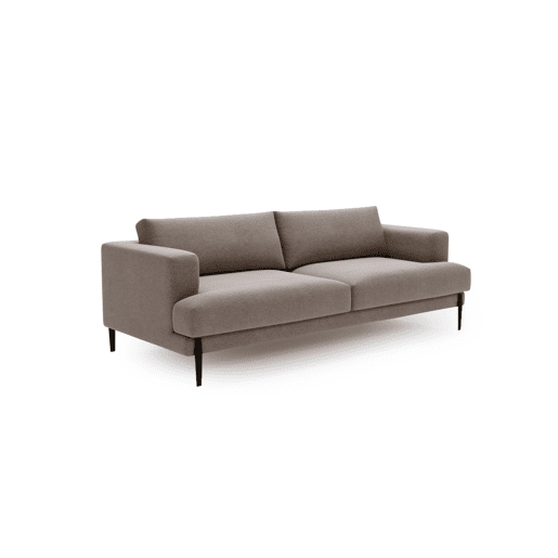 Sofá 3 lugares fixo DELUXE cor vison
