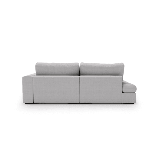 Chaise longue com cama PASSION dereita 3 lugares cinza claro