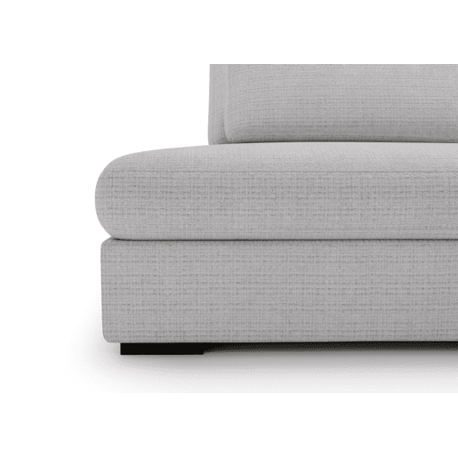 Chaise longue com cama PASSION dereita 3 lugares cinza claro