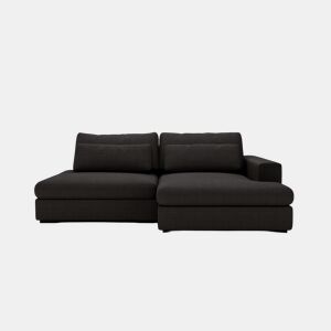 Chaise longue com cama PASSION dereita 3 lugares cinza escuro