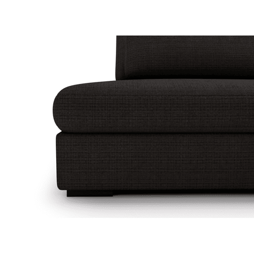 Chaise longue com cama PASSION dereita 3 lugares cinza escuro