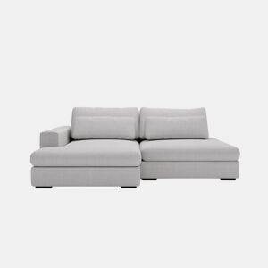 Chaise longue com cama PASSION esquerda 3 lugares cinza claro