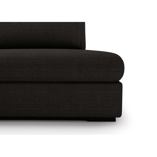 Chaise longue com cama PASSION esquerda 3 lugares cinza escuro