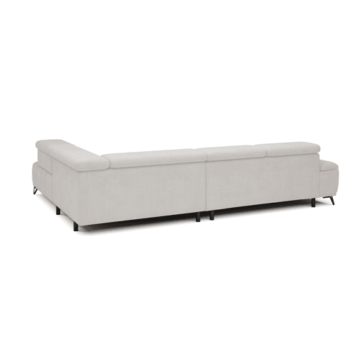 Sofá de canto relax elétrico PALLADIO dereita 5 lugares branco