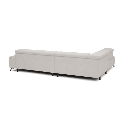 Sofá de canto relax elétrico PALLADIO esquerda 5 lugares branco Sofá de canto relax elétrico PALLADIO esquerda 5 lugares branco