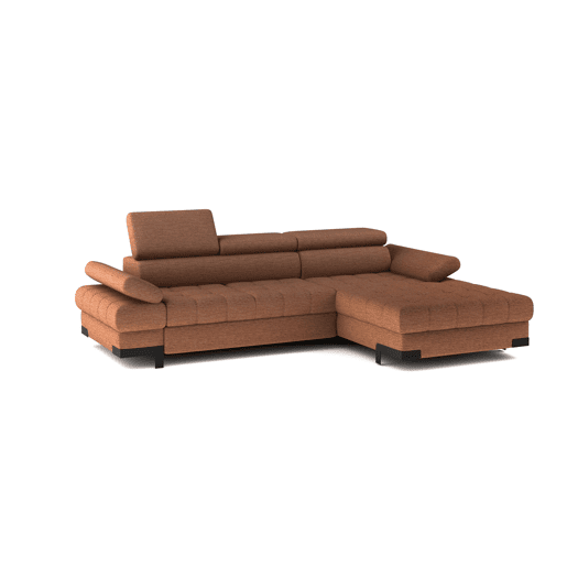 Chaise longue com cama SELVA dereita 4 lugares terracota