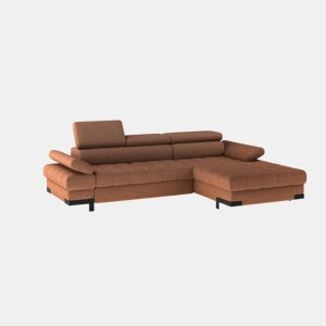 Chaise longue com cama SELVA dereita 4 lugares terracota