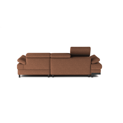 Chaise longue com cama SELVA dereita 4 lugares terracota