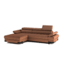 Chaise longue com cama SELVA esquerda 4 lugares terracota