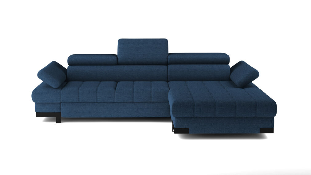 Chaise longue con cama selva derecha 4 plazas azul