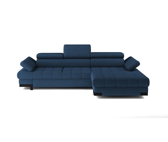 Chaise longue con cama selva derecha 4 plazas azul