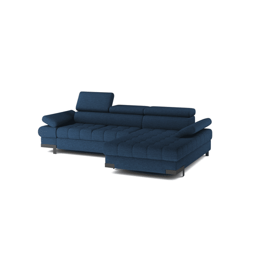 Chaise longue com cama SELVA dereita 4 lugares azul