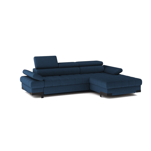 Chaise longue com cama SELVA dereita 4 lugares azul