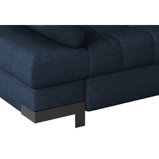 Chaise longue com cama SELVA dereita 4 lugares azul