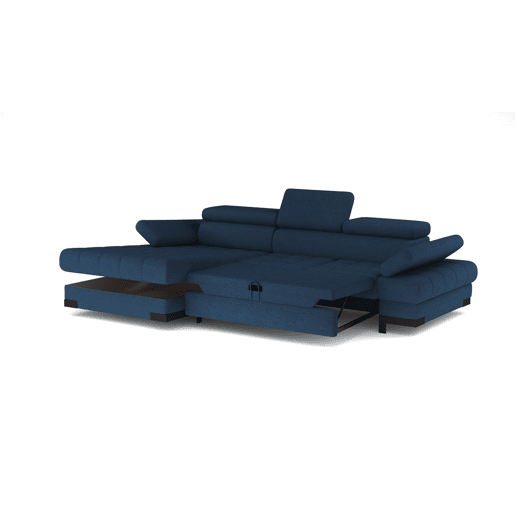 Chaise longue com cama SELVA esquerda 4 lugares azul Chaise longue com cama SELVA esquerda 4 lugares azul
