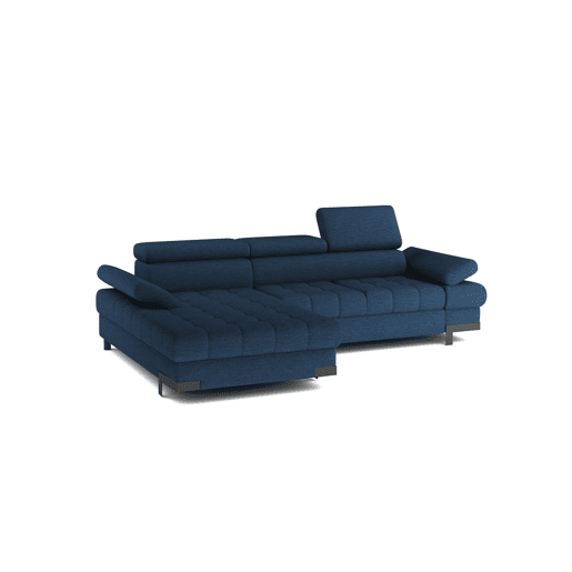 Chaise longue com cama SELVA esquerda 4 lugares azul Chaise longue com cama SELVA esquerda 4 lugares azul