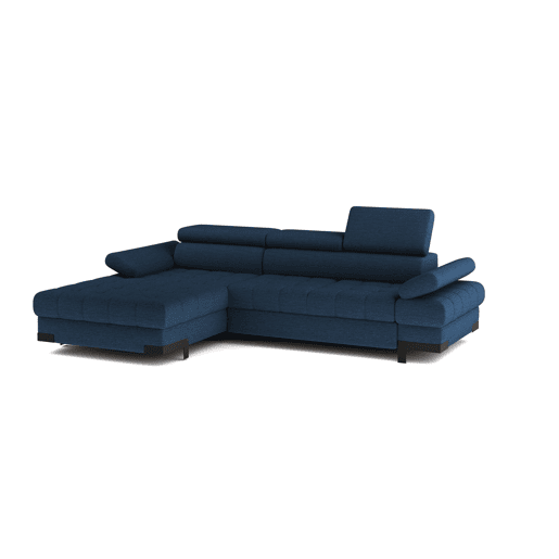 Chaise longue com cama SELVA esquerda 4 lugares azul Chaise longue com cama SELVA esquerda 4 lugares azul