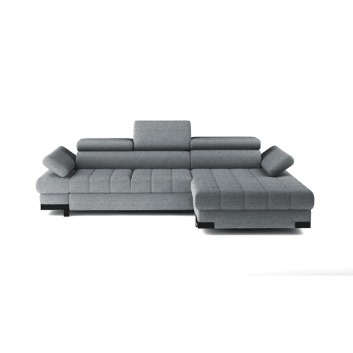 Chaise longue com cama SELVA dereita 4 lugares cinza