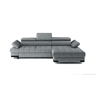 Chaise longue com cama SELVA dereita 4 lugares cinza