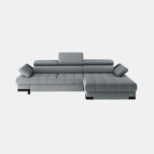 Chaise longue com cama SELVA dereita 4 lugares cinza