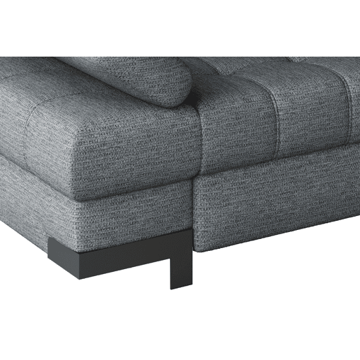 Chaise longue com cama SELVA dereita 4 lugares cinza
