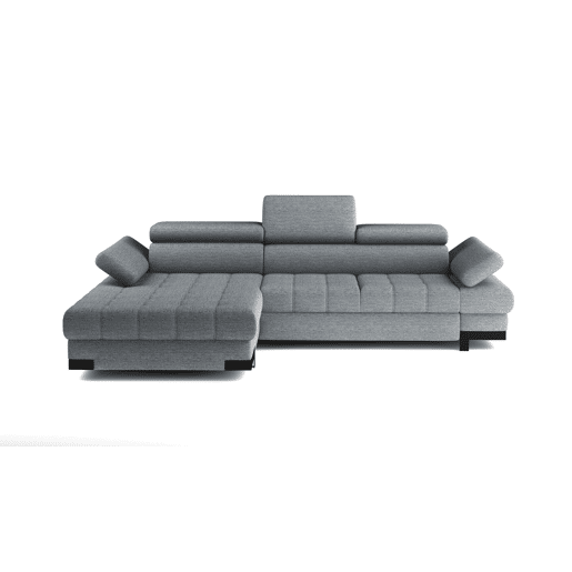 Chaise longue com cama SELVA esquerda 4 lugares cinza Chaise longue com cama SELVA esquerda 4 lugares cinza