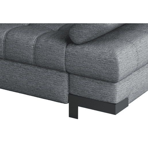 Chaise longue com cama SELVA esquerda 4 lugares cinza Chaise longue com cama SELVA esquerda 4 lugares cinza