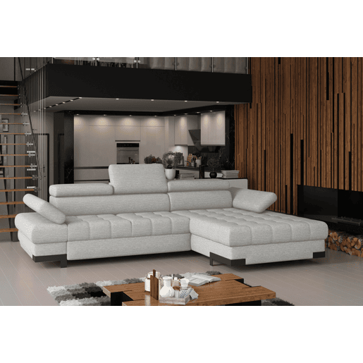 Chaise longue com cama SELVA dereita 4 lugares vison