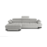 Chaise longue com cama SELVA esquerda 4 lugares vison