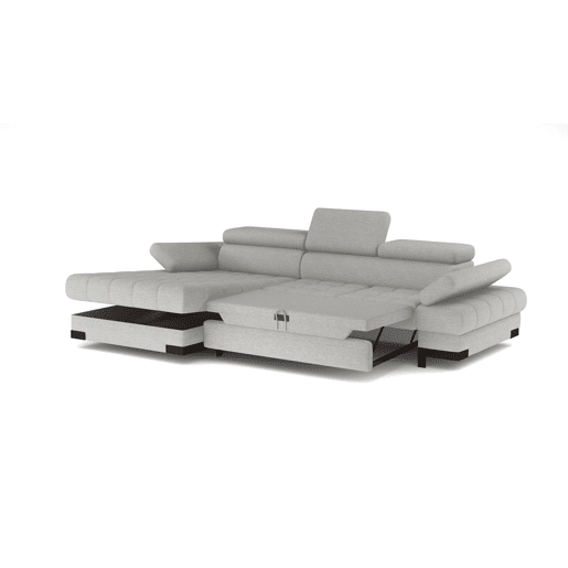 Chaise longue com cama SELVA esquerda 4 lugares vison Chaise longue com cama SELVA esquerda 4 lugares vison