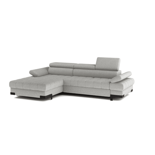 Chaise longue com cama SELVA esquerda 4 lugares vison Chaise longue com cama SELVA esquerda 4 lugares vison