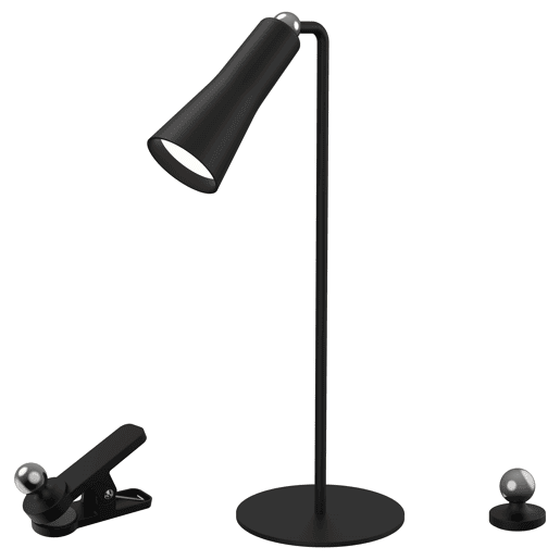 Candeeiro de secretária EASY 4 em 1 led 4W 37,2cm preto