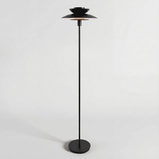 Candeeiro de pé JUPITER preto e dourado 163cm Candeeiro de pé JUPITER preto e dourado 163cm