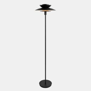 Candeeiro de pé JUPITER preto e dourado 163cm