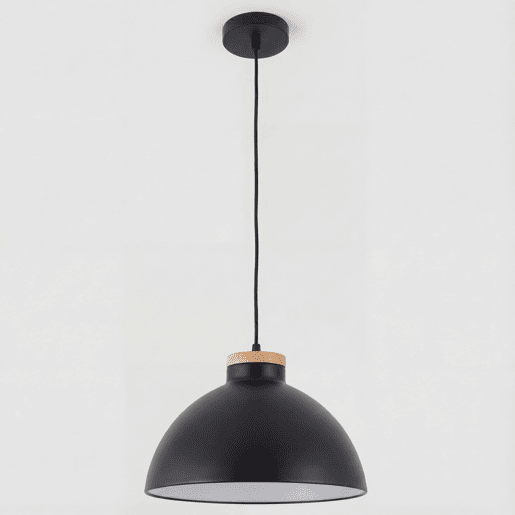 Candeeiro de teto DOME normal 25W 178cm preto