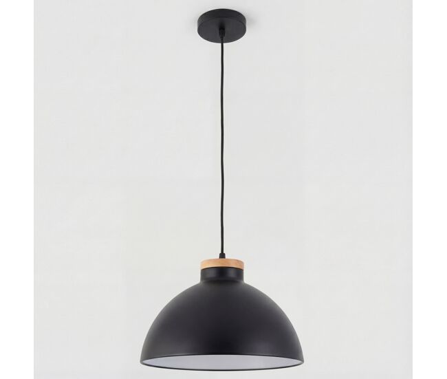 Lámpara techo dome normal 25w 178cm negro
