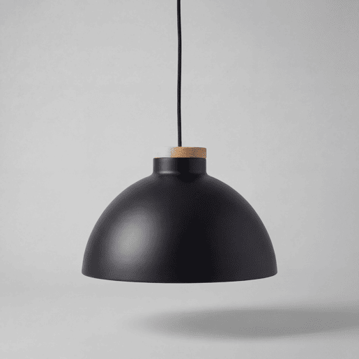 Candeeiro de teto DOME normal 25W 178cm preto