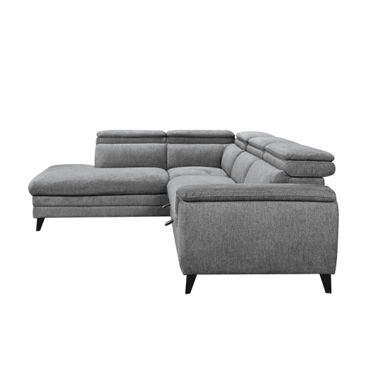 Sofá de canto com cama e arca LEYRE esquerda 4 lugares cinza Sofá de canto com cama e arca LEYRE esquerda 4 lugares cinza