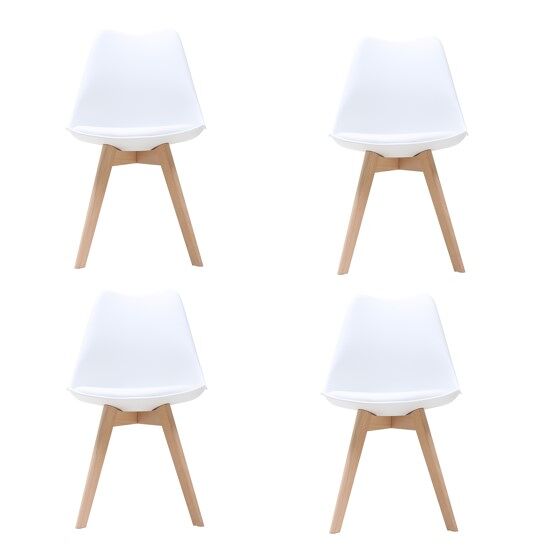 Pack de 4 sillas de cocina YESSI 